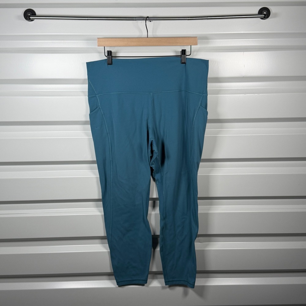 Lululemon Align High-Rise Crop with Pockets 23 Teal Blue Leggings Womens‎ 20